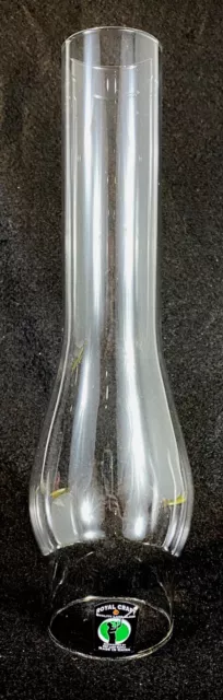 NEW 11 1/2" x 2 1/2" Clear Chimney Hurricane Glass Globe Shade GWTW Oil Lamp