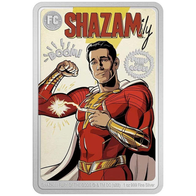 Silbermünze Shazam ! Fury of the Gods DC Comics™ 2022 - Niue - 1 Oz PP in Farbe