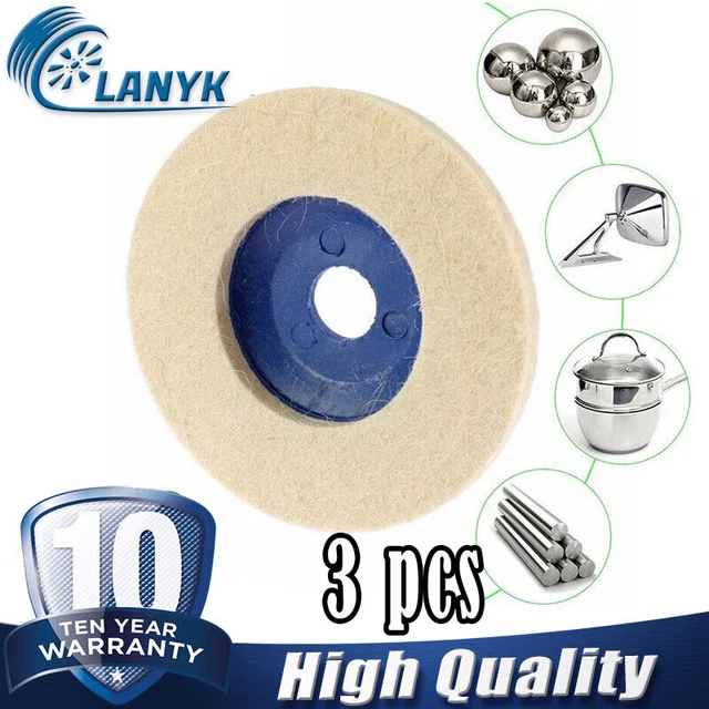100mm Wool Polishing Wheel Buffing Pads Angle Grinder Wheel Felt Polishing Disc