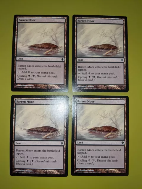 Barren Moor x4 Commander 2013 4x Juego Magic the Gathering Magic the Gathering