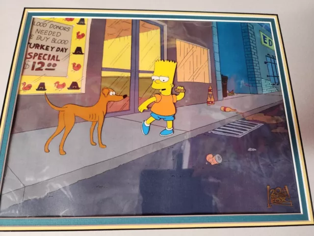 Original Hand Painted Simpsons Animation Cel