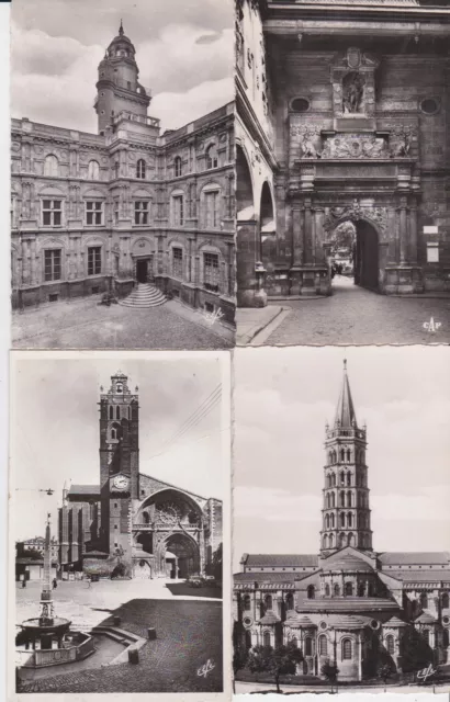 Lot 4 cartes postales anciennes TOULOUSE 5