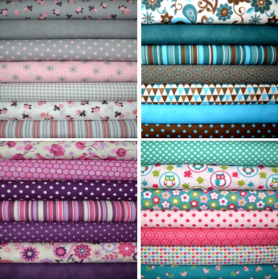 Stoffpaket Stoffpakete 7 Stoffe Patchworkstoffe 100% Baumwolle Reste Quilpaket