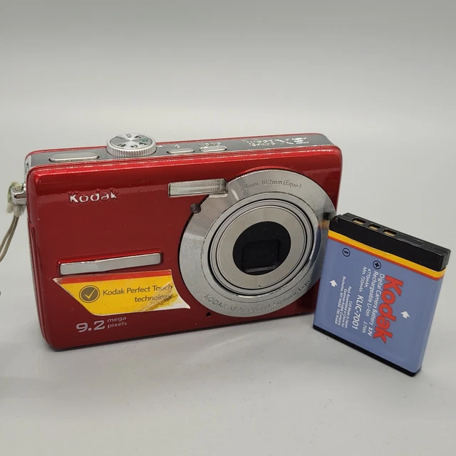 Kodak EasyShare M320 9.2MP Compact Digital Camera Red Tested