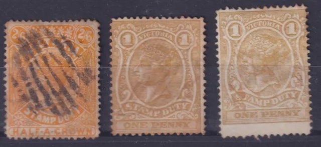 Victoria stamp duty 1884 - 1896