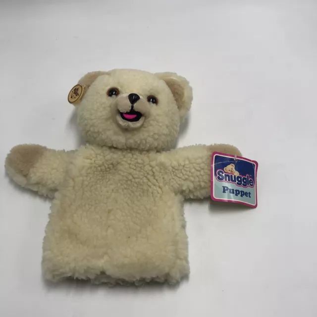 Vintage 1986 RUSS Snuggle Puppet 12" Plush Bear Stuffed Hand Puppet w/  Tag