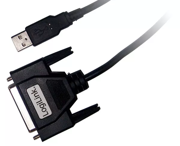 LogiLink® Adapter USB zu 25pol subD Buchse, Länge ca. 1,8m