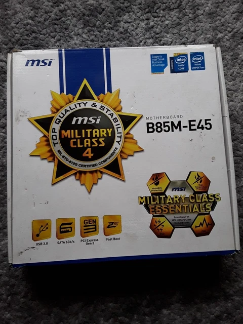 Msi Old Computer MSI B85M-E45 MOTHERBOARD new old stock £40.00 - PicClick UK