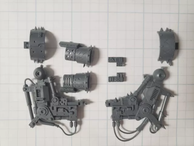 Warhammer 40k Ork Bits Deff Dread Right Left Arms Set - Upper