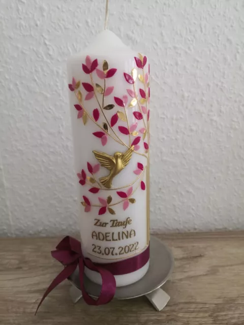 Taufkerze 💜Lebensbaum💜