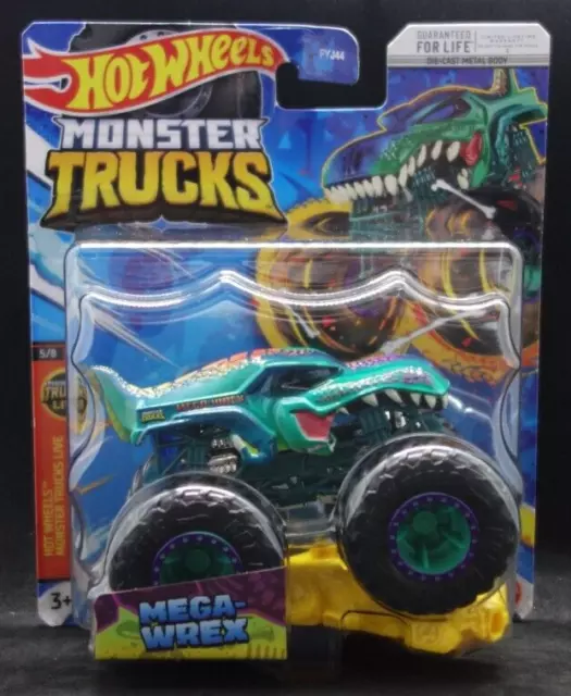 Hot Wheels - 2023 Monster Trucks Monster Trucks Live 5/8 Mega-Wrex  (BBHNW29)