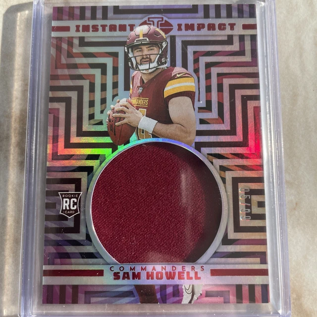 🔥🔥Sam Howell 5/99 2022 Illusions Football Instant Impact Patch RC. II-SH🔥🔥
