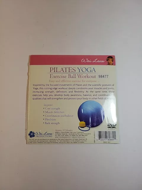 Wai Lana Pilates Yoga Exercise Ball Workout Dvd 3