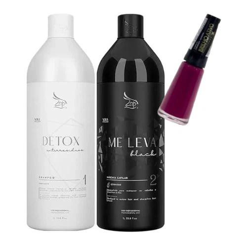 Kit Lissage Brésilien Kératine ZAP ALL TIME - Masque 1L + Shampoing 1L - Professionnel