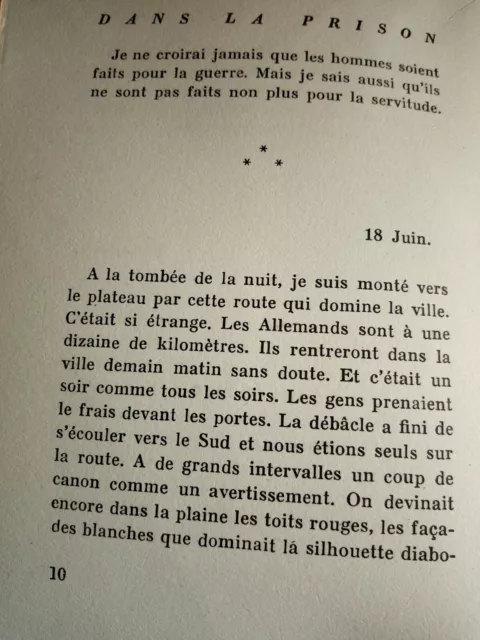 E.O 1944 - N°342 sur Vélin - DANS LA PRISON - CEVENNES - Aux EDITIONS DE MINUIT  5