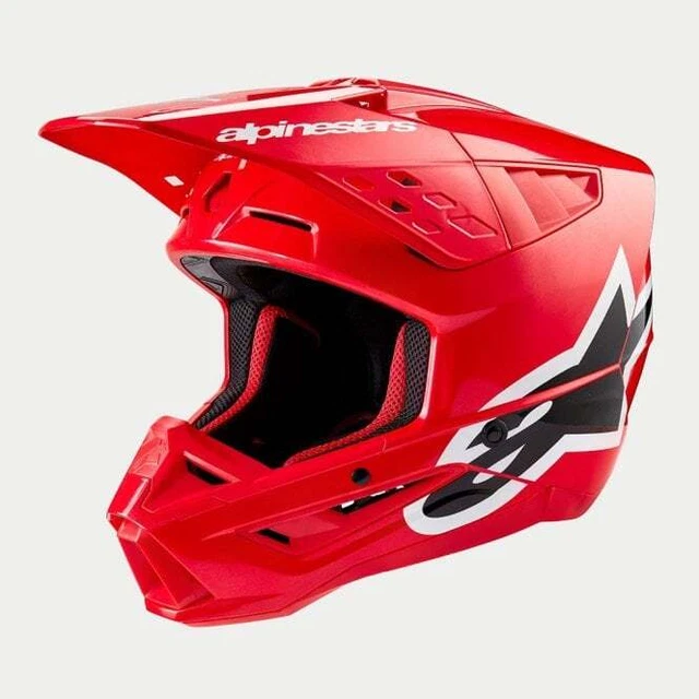 Alpinestars S-M5 *22:06** CORP MX Motocross Helmet (Bright Red)