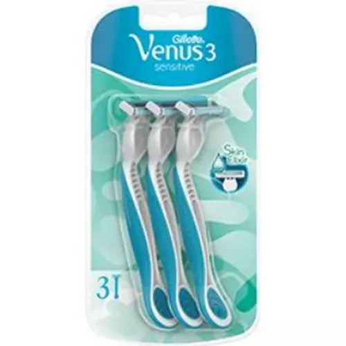 Gillette Venus 3 - Rasoir jetable Sensitive pour femme la boite de 3.