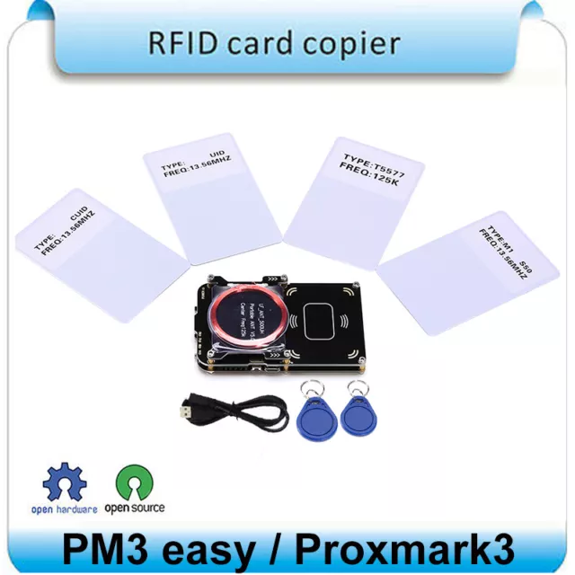 Proxmark3 Easy V2 IC ID DEV RFID Reader Card Decryptor Antenna Integrated 3