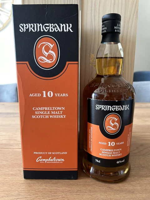 1 bouteille de  whisky springbank 10 ans  70 cl 46°