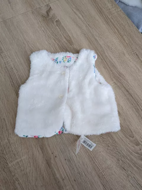 Baby Cath Kidston Baby Reversible Gilet 12/18 Months Brand New