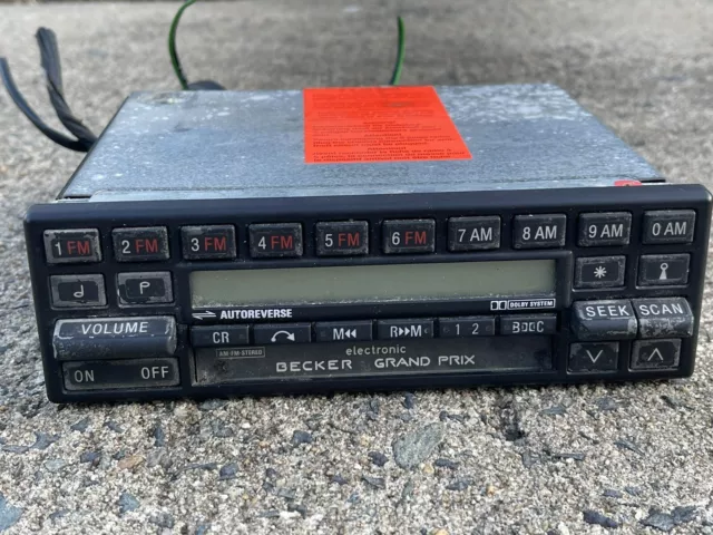 Mercedes Benz Becker Grand Prix Be0780 780 Radio Cassette Oem 1988