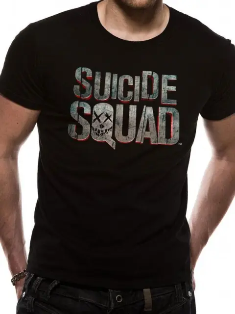 Official Licensed - Suicide Squad - Logo T Shirt Joker Harley Batman Dc Comics