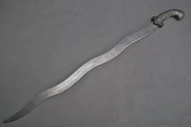 Antique 17 -18th Century Indo -Persian Islamic Indian Mughal Nagan Sword Tulwar