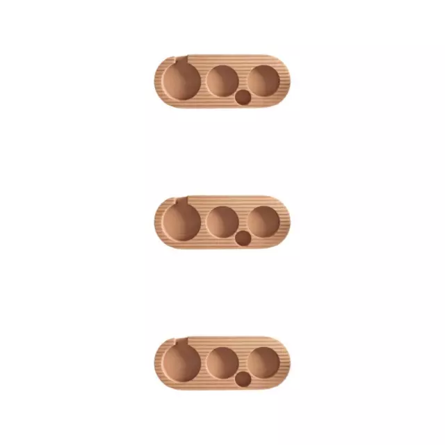 2/3 Wooden Filter Tamper Holder Multi-Hole Tool Rack for Kitchen Restaurant