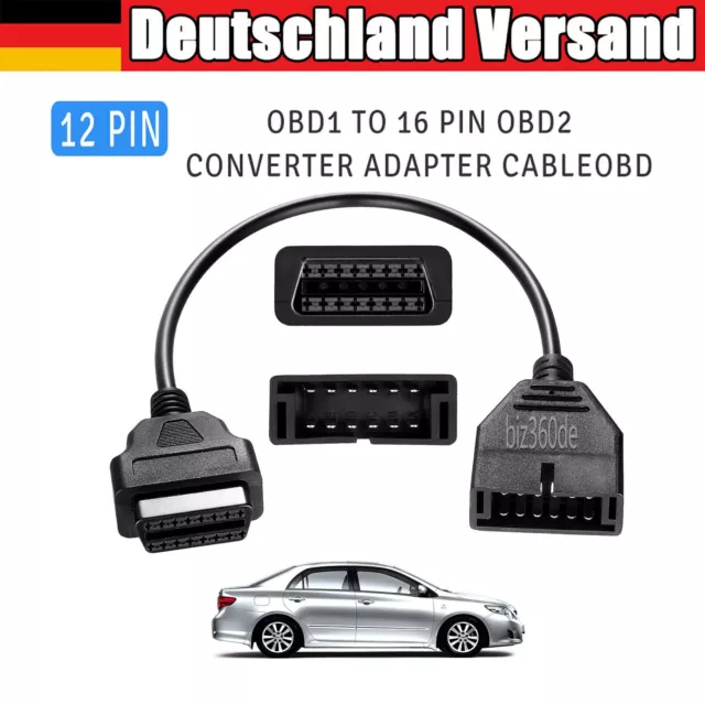 OBD1 12Pin zu OBD2 16Pin Diagnosegerät Adapter Kabel Für GM GMC Chevrolet Pkw