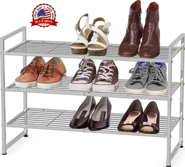 LUVHOMEE Organizador de zapatos para armario, se adapta a 16 pares,  contenedores de almacenamiento g…Ver más LUVHOMEE Organizador de zapatos  para