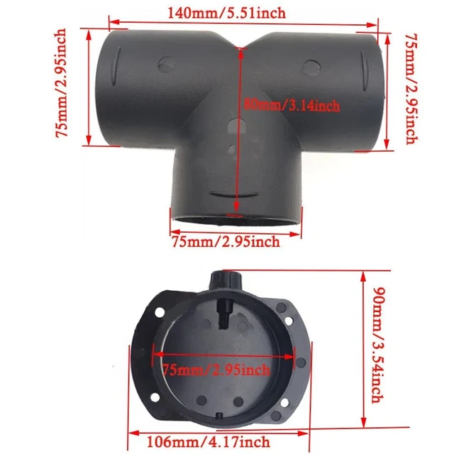 Raccord De Conduit D'aération TLY, Coude De Sortie De Tuyau, Connecteur D'échappement Pour