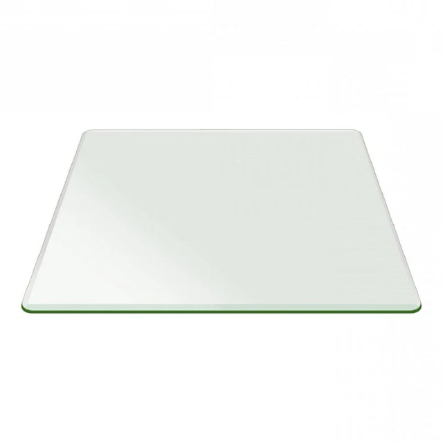 PRO SAFE GLASS 18" x 18" Square Tempered Glass Table Top 1/2" Thick