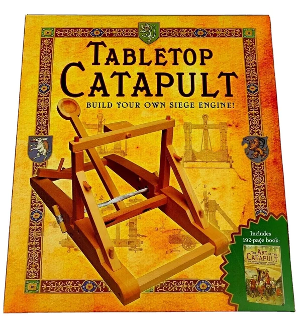 TABLETOP CATAPULT BUILD Your Own Siege Engine Catapult Kit & Book