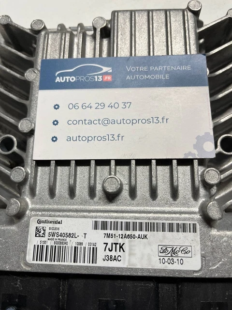 Calculador Motor FORD SID206 5WS40584C-T Usado - Compatible Con 8V21-12A650-EC Y 4EJC J38AC