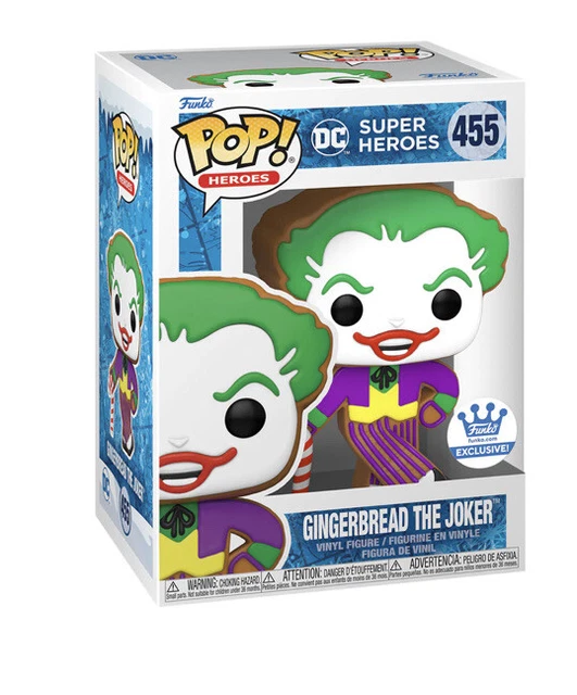 Funko Pop DC Heroes Gingerbread Man Joker Funko Shop Exclusive In Hand
