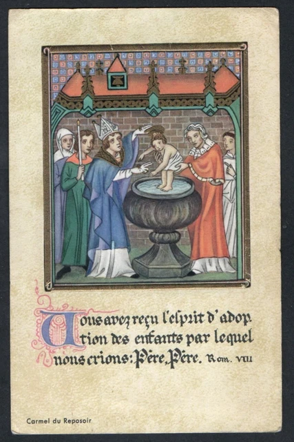 santino antico de la Sagrada Familia estampa image pieuse holy card