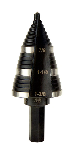 Klein Tools High Speed Steel Double Flute Step Drill Bit 1 pc.