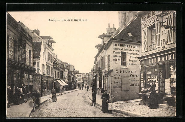 CPA Creil, Rue de la République