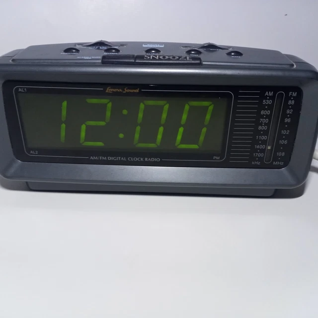 LENOXX SOUND MODEL CR776 AM/FM Alarm Clock Radio Large LED Display 14