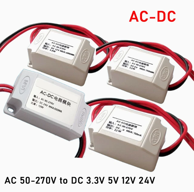 MINI AC-DC BUCK Converter Power Supply Module AC 50-270V to DC 3.3V 5V ...