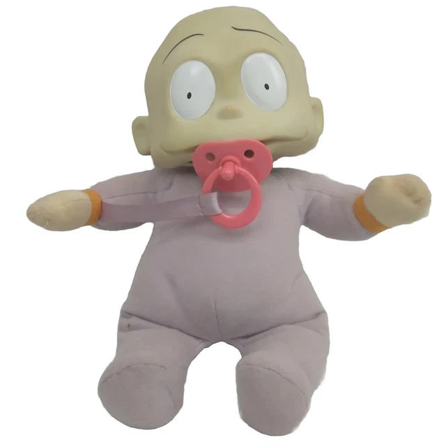 1998 RUGRATS TALKING Baby Dill Pickles Doll Nickelodeon Plush