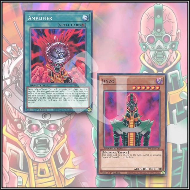 YuGiOh AMPLIFIER & JINZO Cards Speed Duel: Battle City Box💎