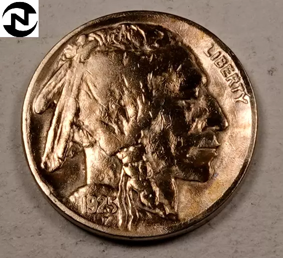 1925 Buffalo Nickel ~ XF/AU ~ Better Date! ~ 1 Coin