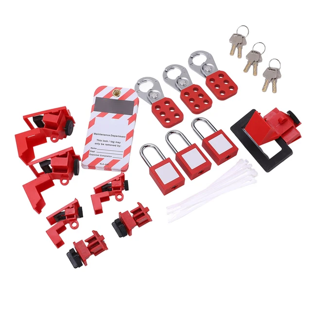 ELECTRICAL LOCKOUT TAGOUT Kit With Writable Labels For Circuit Breaker ...