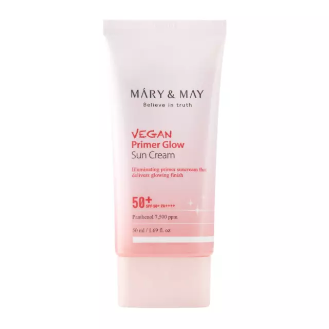 Mary&May Sonnenschutz Grundierung SPF50+ Vegane Grundierung Glow, 50 ml