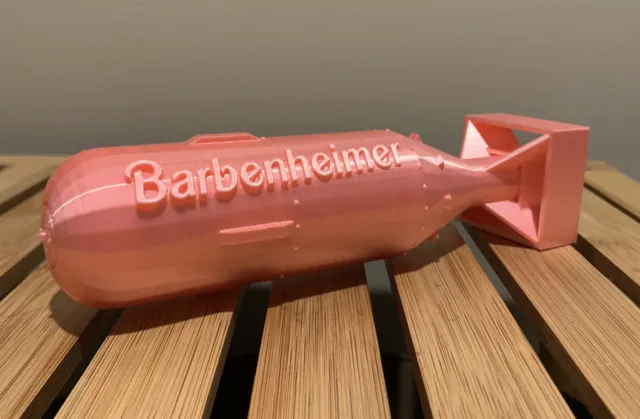 Barbenheimer Pink Little Boy Atomic Bomb Model 1/17 Scale Barbie Oppenheimer