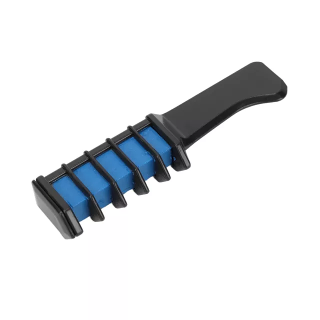 (Blue)Temporary Hair Chalk Comb Disposable Safe Hair Color Dye Comb AGS