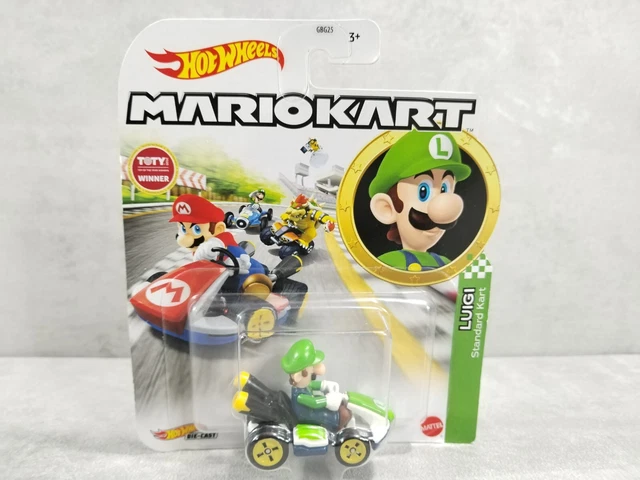 HOT WHEELS MARIOKART Mario Kart Luigi Standard Kart 1:64 modèle moulé