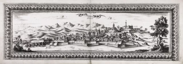 Pinerolo Piemonte Piemont Italia Italy incisione engraving Beaulieu Cochin 1650