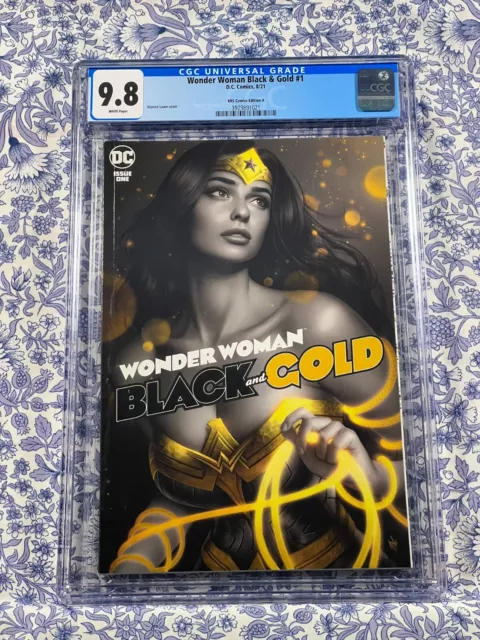 WONDER WOMAN Black & Gold #1 CGC 9.8 WP Cosplay Warren Louw Variant RARE HTF HOT